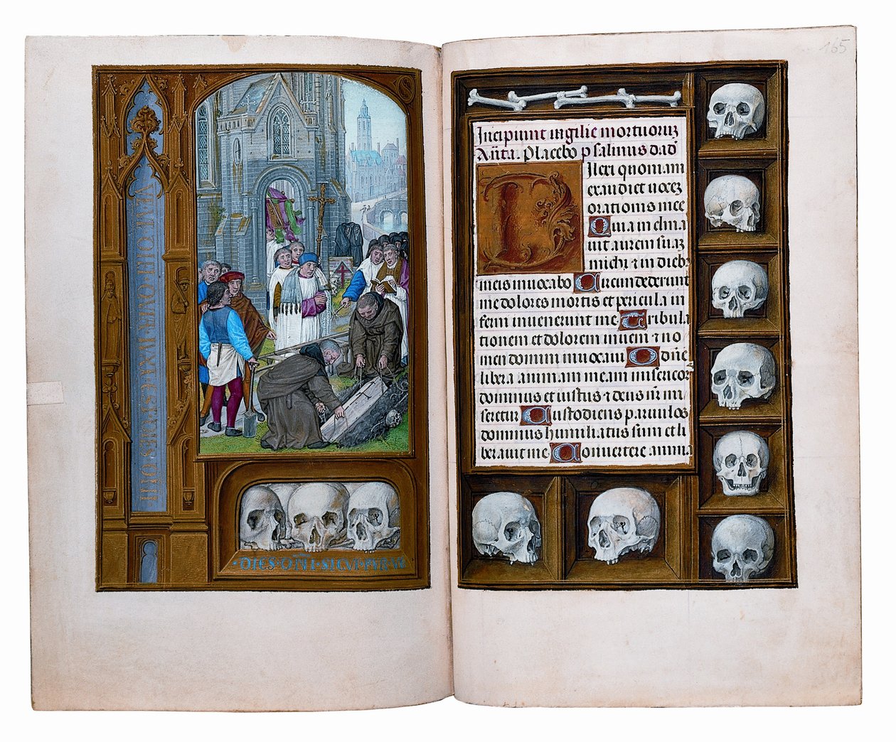 أوراق من كتاب ساعات روتشيلد ، جنت أو بروج ، c.1505 بواسطة المدرسة الفلمنكية