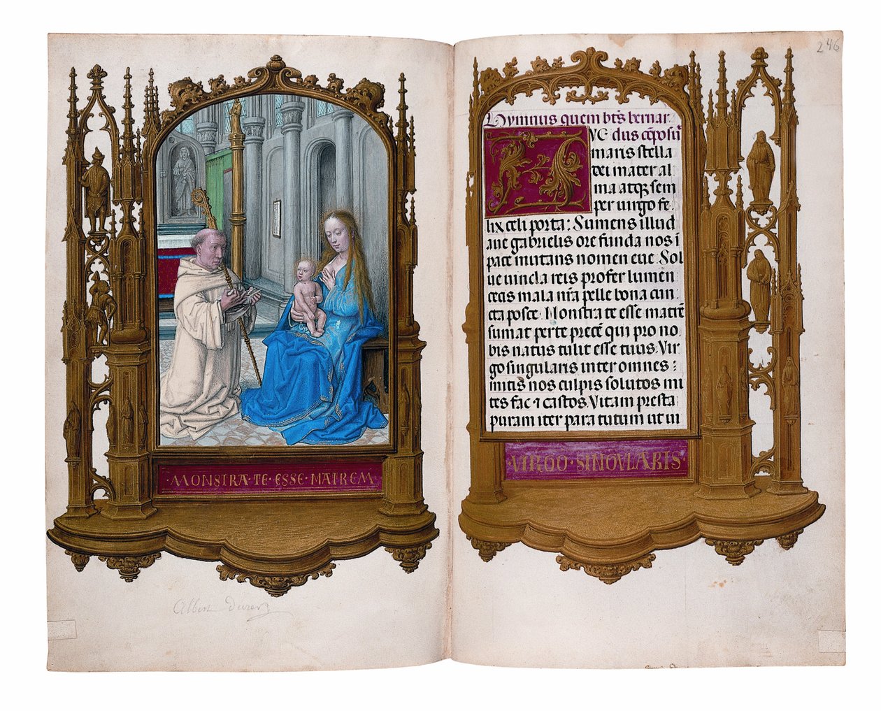 أوراق من كتاب ساعات روتشيلد ، جنت أو بروج ، c.1505 بواسطة المدرسة الفلمنكية