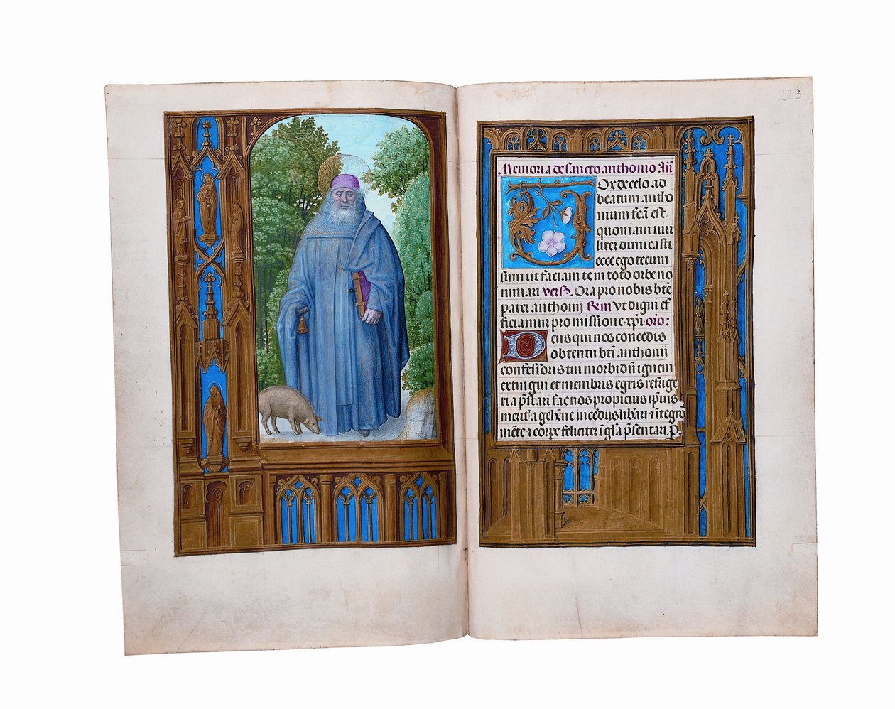 أوراق من كتاب ساعات روتشيلد ، جنت أو بروج ، c.1505 بواسطة المدرسة الفلمنكية