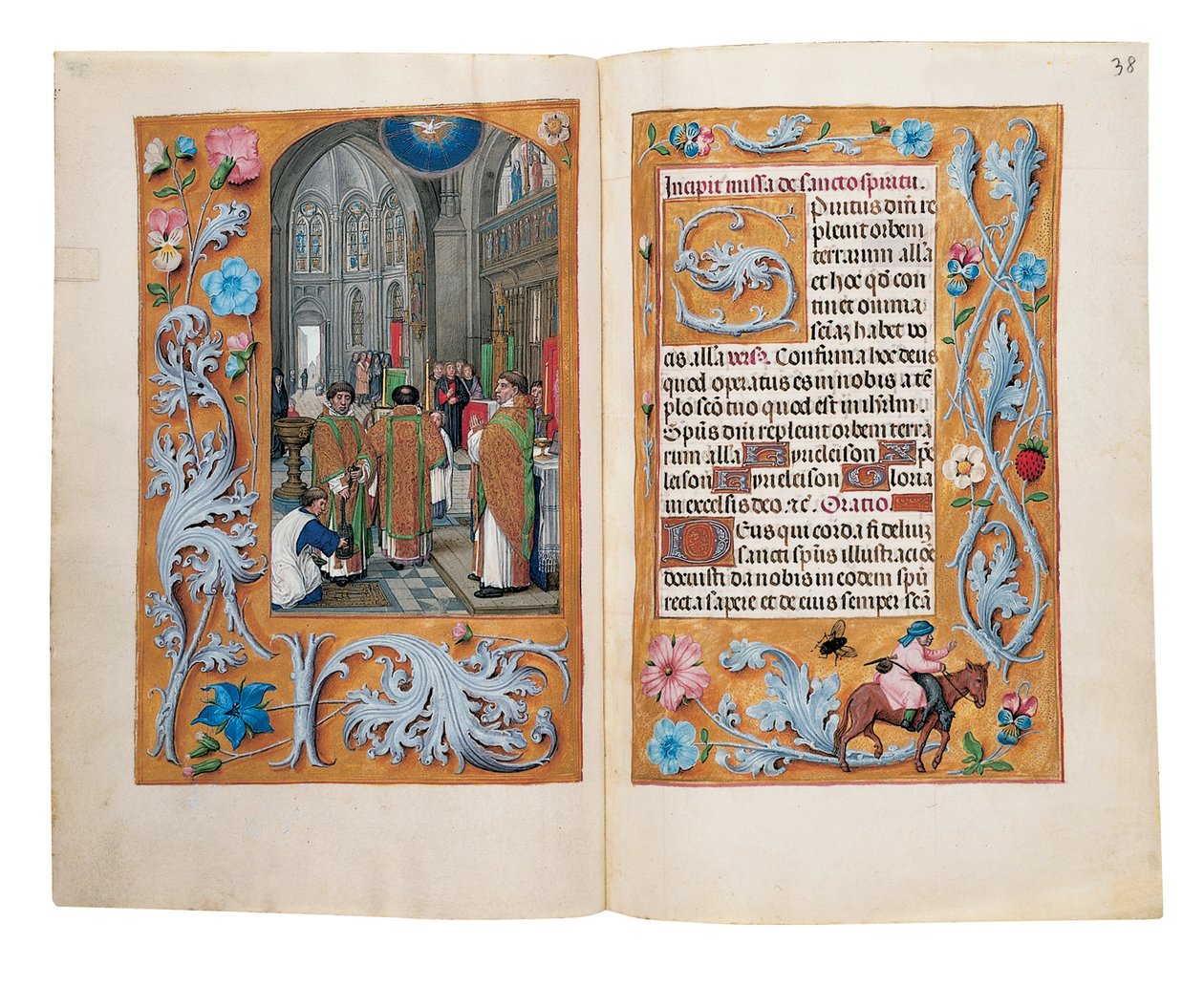 أوراق من كتاب ساعات روتشيلد ، جنت أو بروج ، c.1505 بواسطة المدرسة الفلمنكية