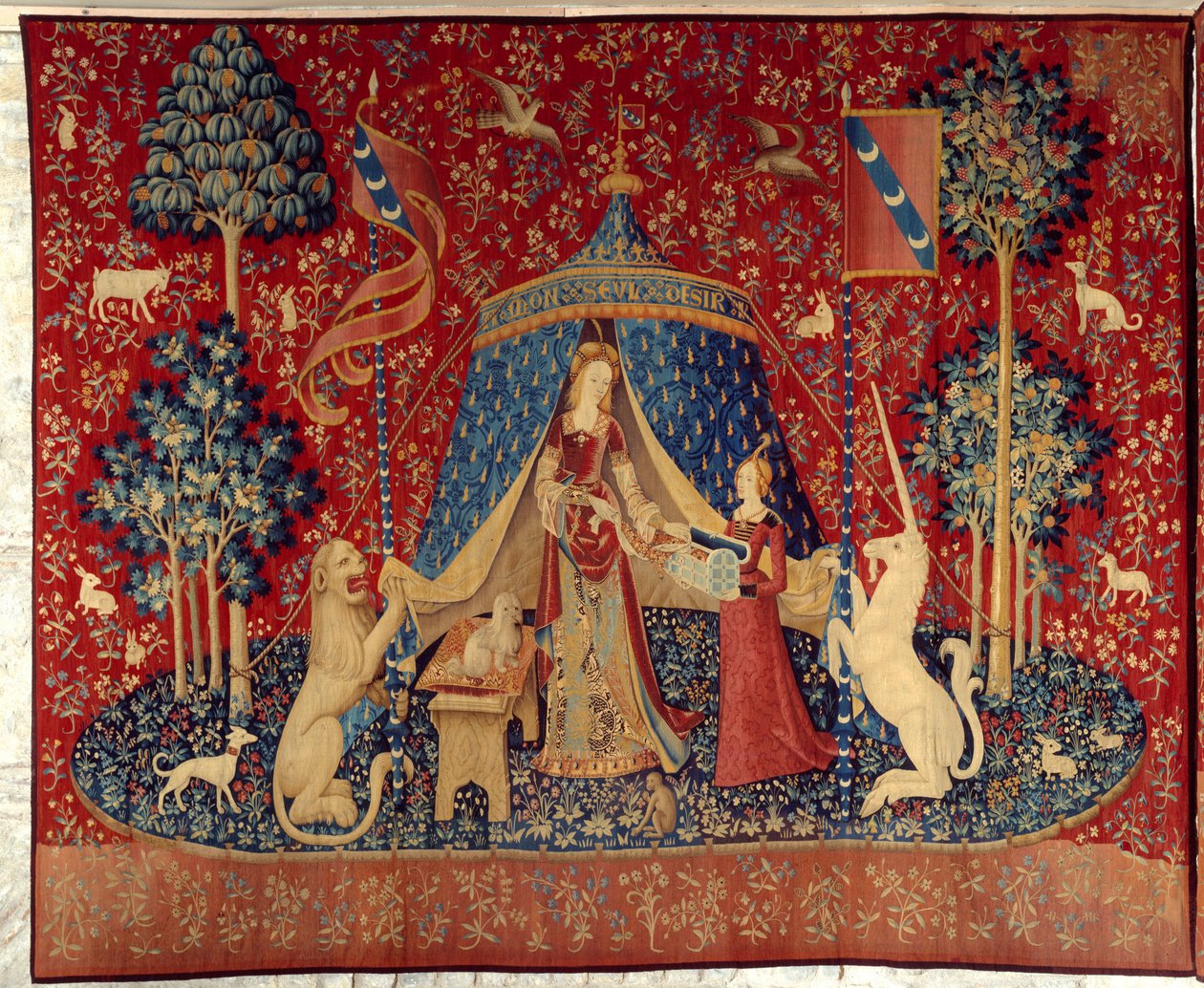 La Dame a la Licorne (Lady and the Unicorn): لرغبتي الوحيدة بواسطة المدرسة الفلمنكية