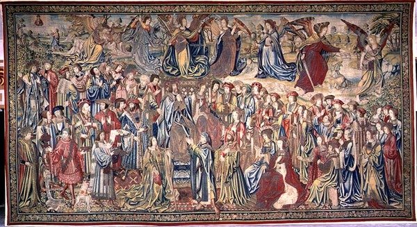 ناثان يوبخ داود ، نسيج داود وبثشبع ، حوالي 1510-15 (نسيج) بواسطة المدرسة الفلمنكية