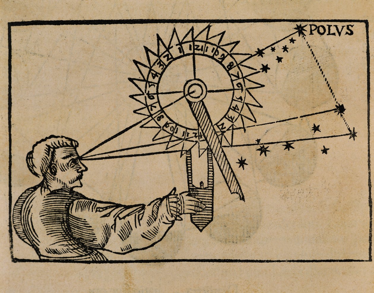 Petrus Apianus observing stars