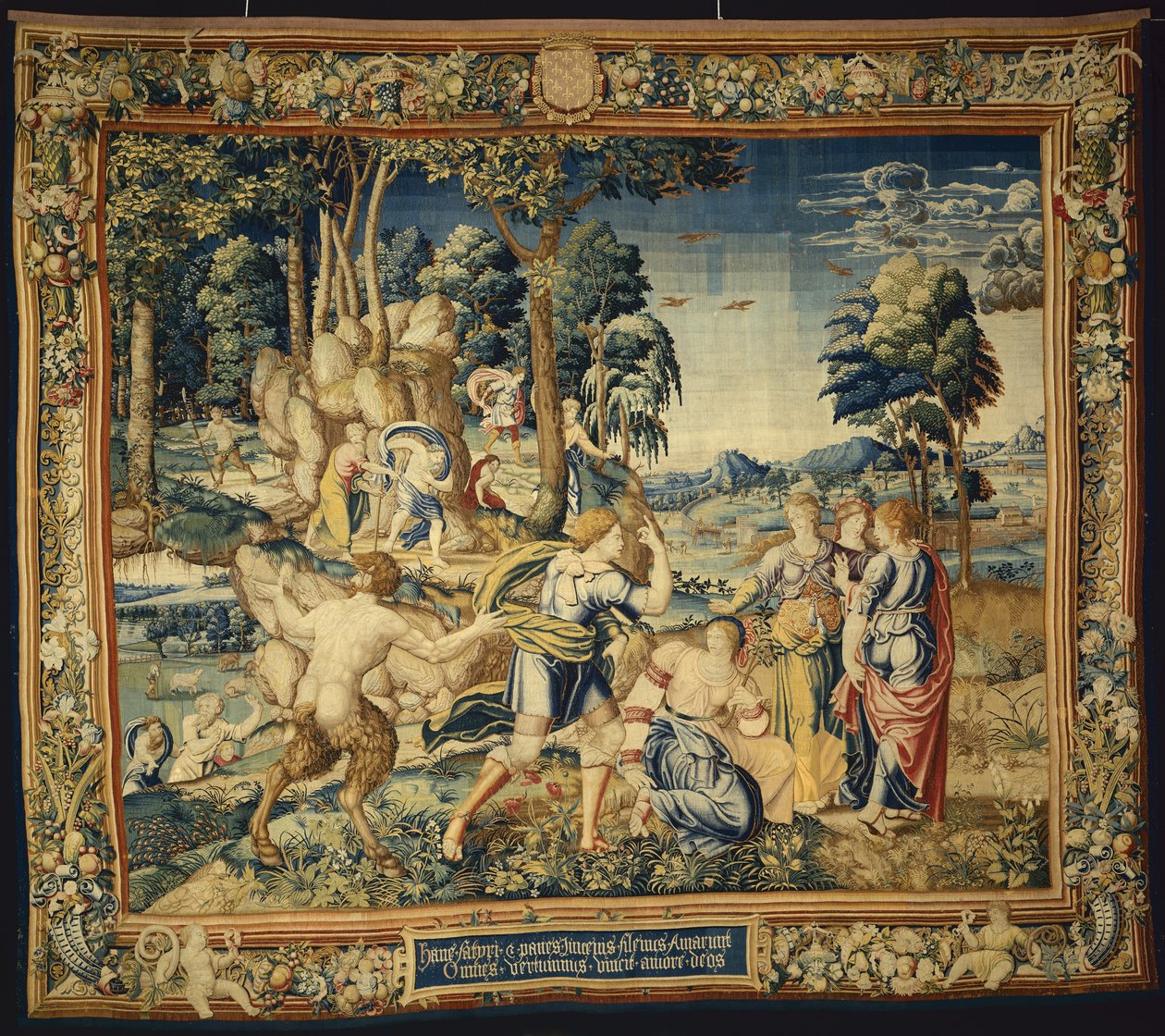 فاجأ بومونا Vertumnus وغيرهم من الخاطبين ، من قصة Vertumnus و Pomona ، 1535-40 بواسطة المدرسة الفلمنكية