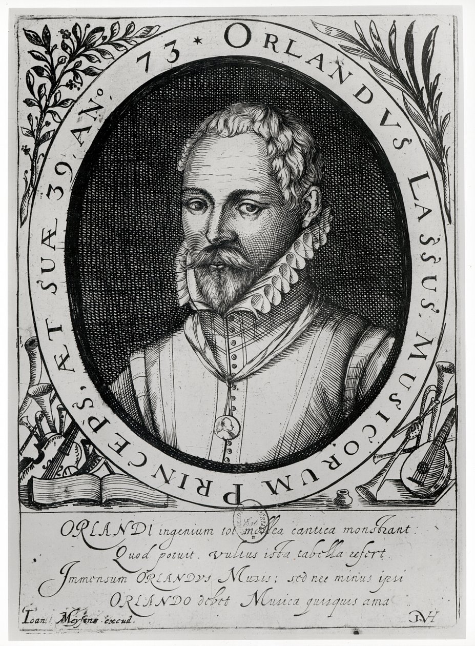 صورة لرولان دي لاسوس (1532-1594) (النقش) (صور من وزن الجسم) بواسطة المدرسة الفلمنكية