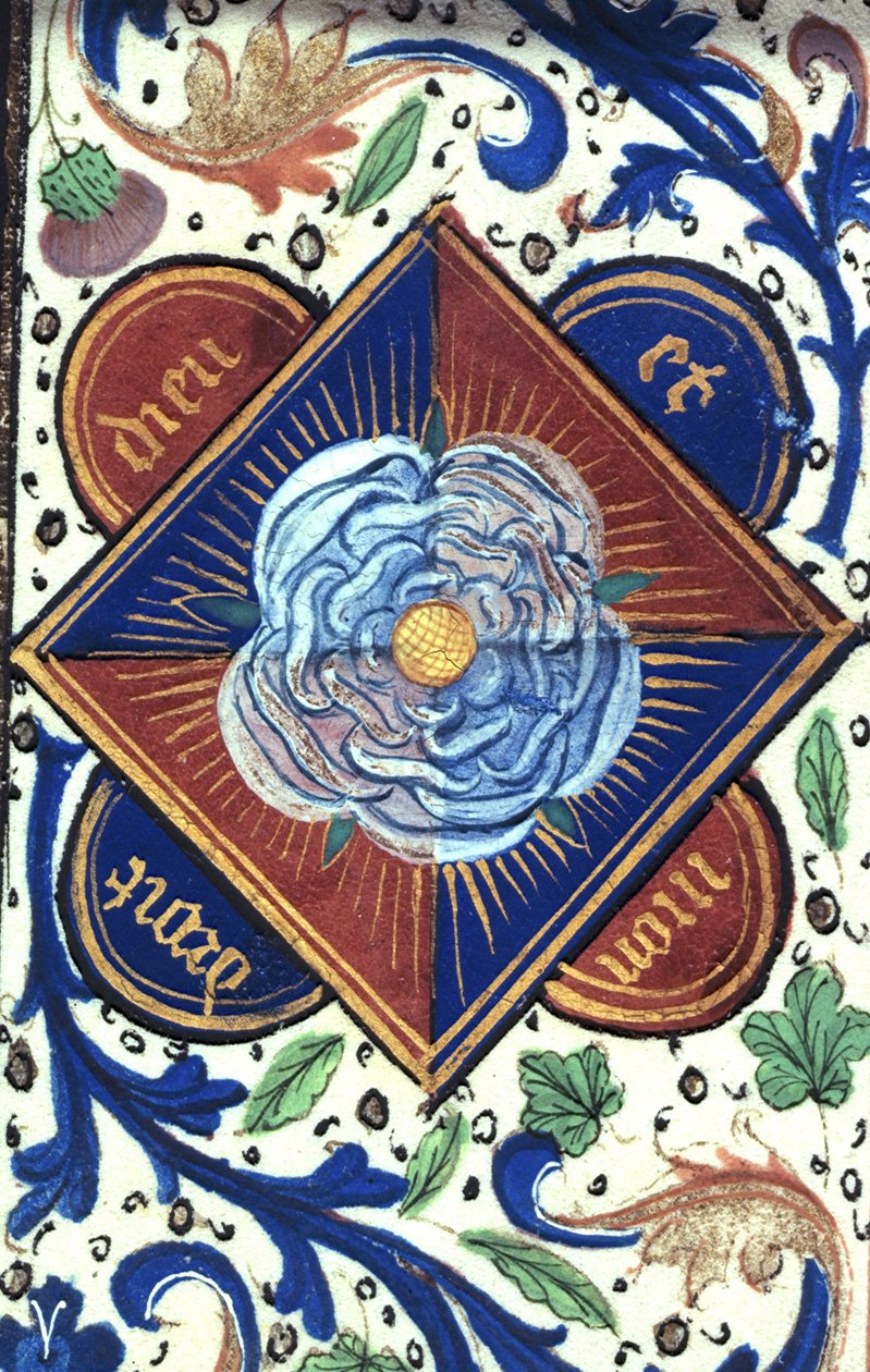 Roy 14E.IV fol.10 White Rose of the House of York، from 