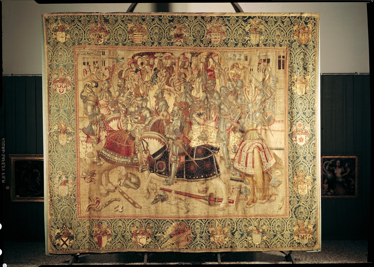 البطولة ، نسيج عمودي المنوال من ورشة بروكسل ، c.1497 بواسطة المدرسة الفلمنكية