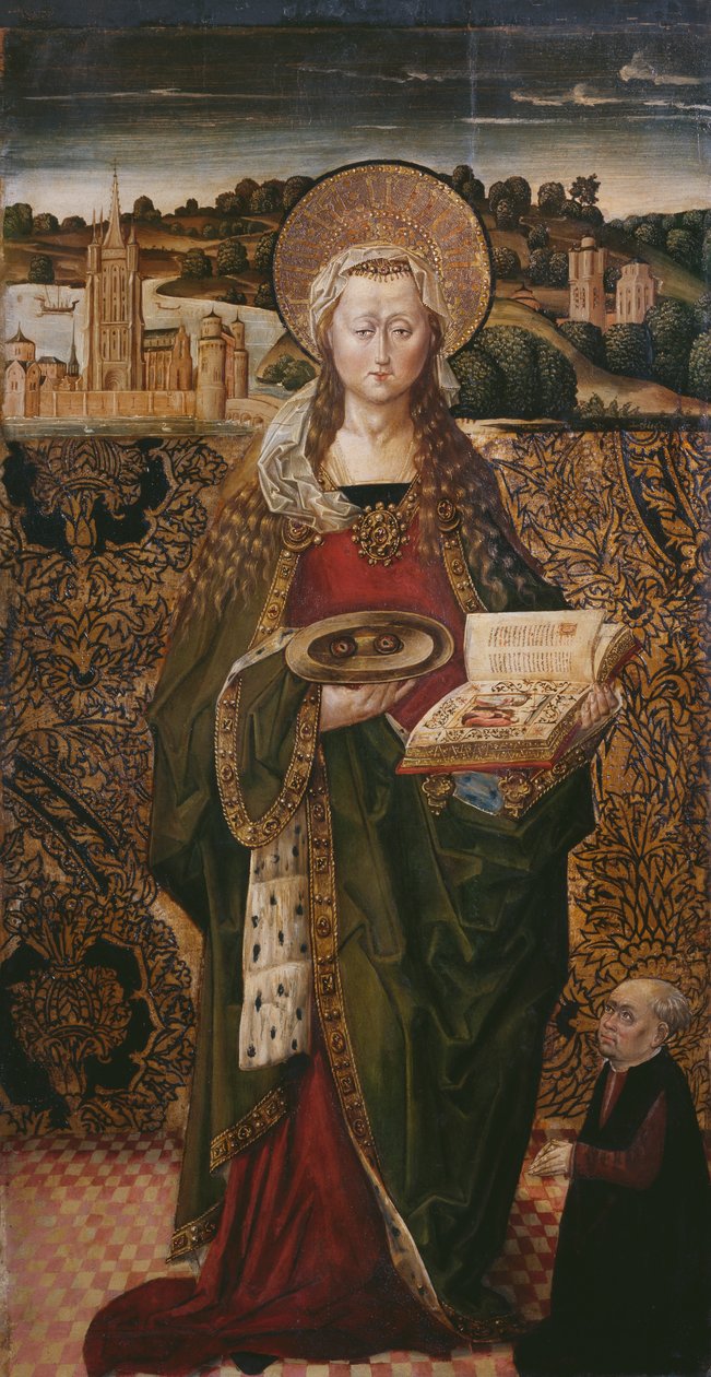 Triptych ، سانت لوسي ، اللوحة اليسرى (انظر أيضًا 345909 ، 345911) بواسطة المدرسة الفلمنكية