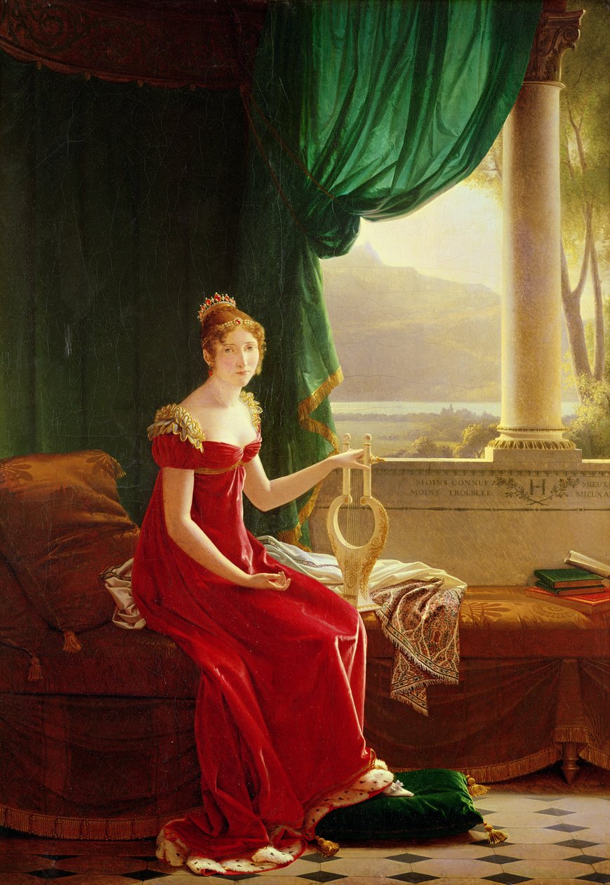 Hortense de Beauharnais (1783-1837) بواسطة فلوري فرانسوا ريتشارد