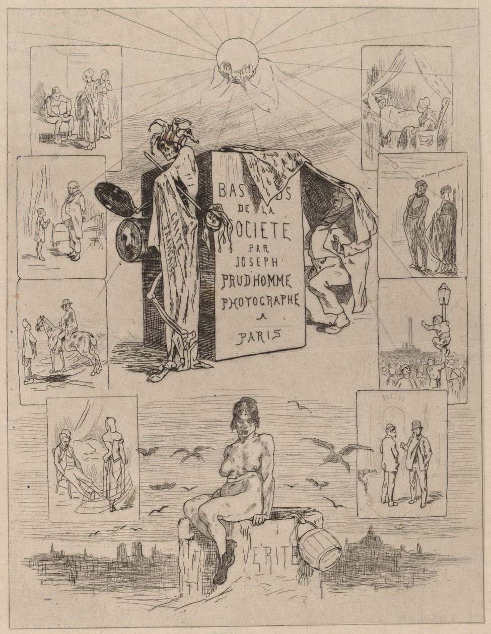 الواجهة: The Dregs of Society Las bas-fonds de la societe، 1864. بواسطة فيليسيان روبس