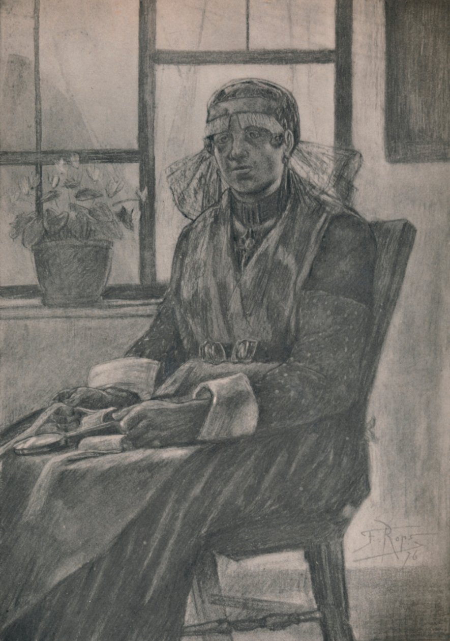"The Lacemaker" ، 1946 بواسطة فيليسيان روبس