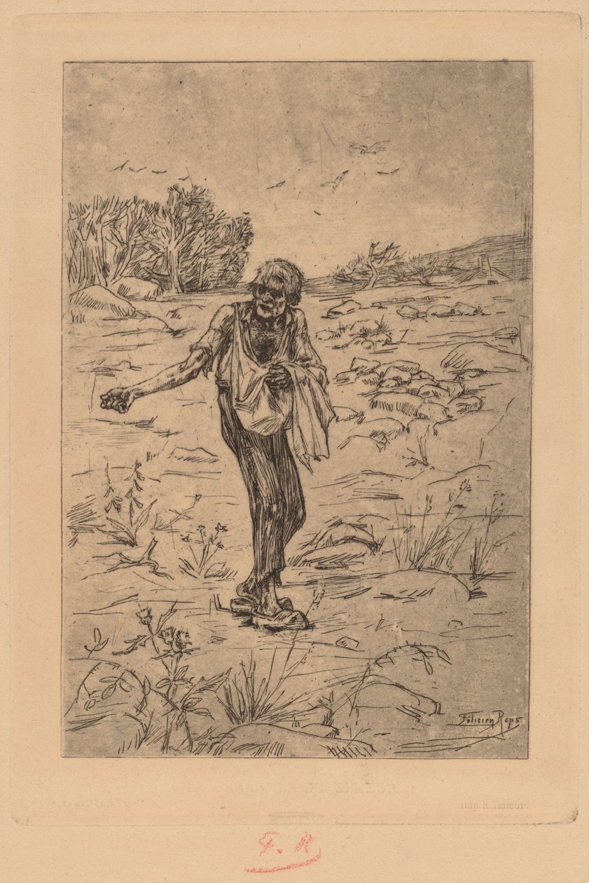 مثل الزارع الزارع للأمثال ، 1876. بواسطة فيليسيان روبس