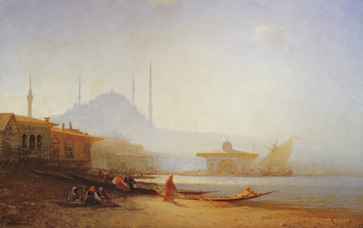 منظر لإسطنبول ، 1864 بواسطة فيليكس زيم