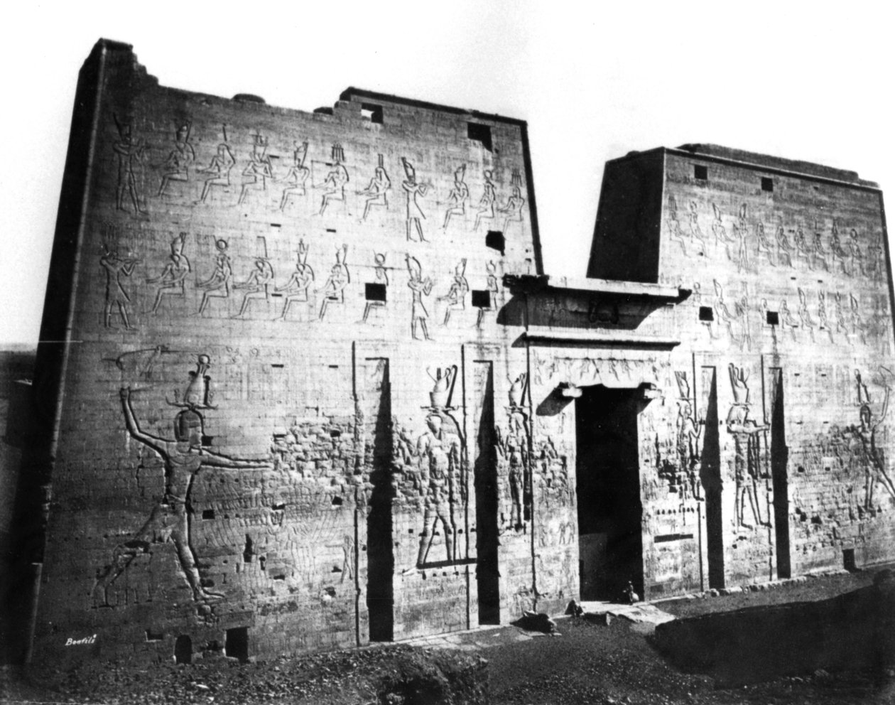 إدفو ، النوبة ، مصر ، 1878 بواسطة فيليكس بونفيس