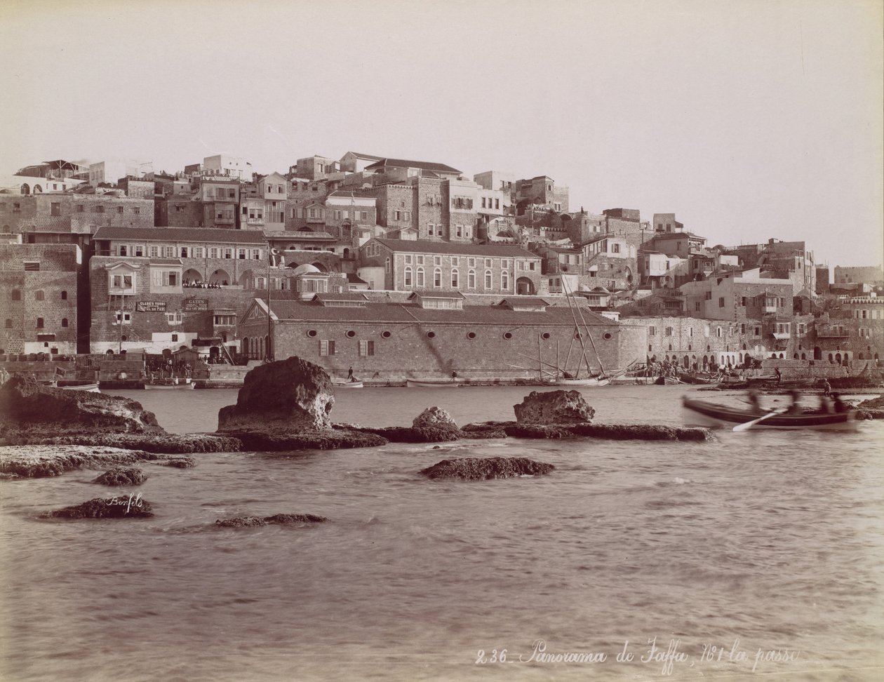 بانوراما دي يافا ، كاليفورنيا. 1880. بواسطة فيليكس بونفيس