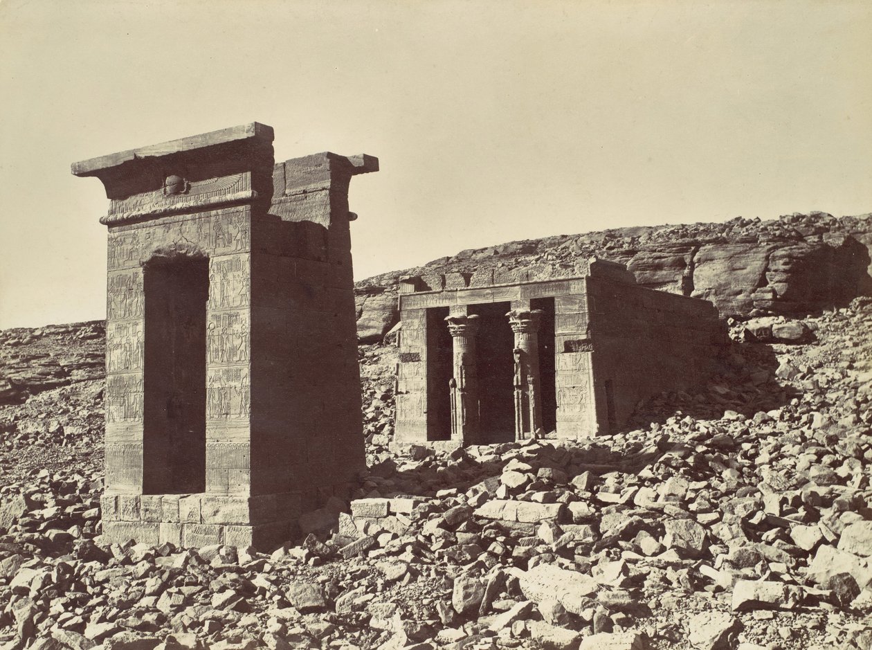 معبد دأندور ، كاليفورنيا. 1870. بواسطة فيليكس بونفيس