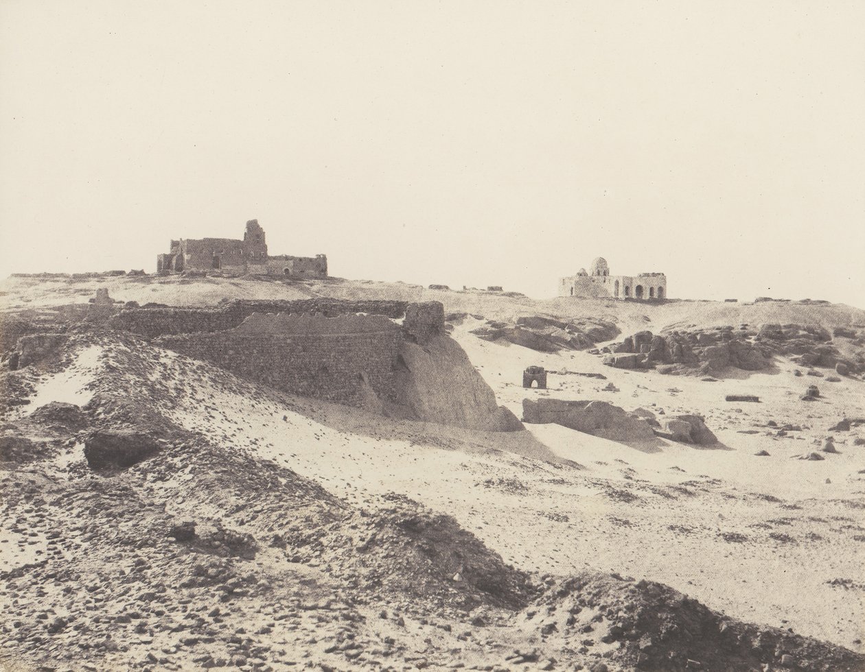 أسوان ، أطلال الضميمة العربية القديمة ، جنوب شرق المدينة ، 1851-52 ، طبعت 1853-54. بواسطة فيليكس تينارد