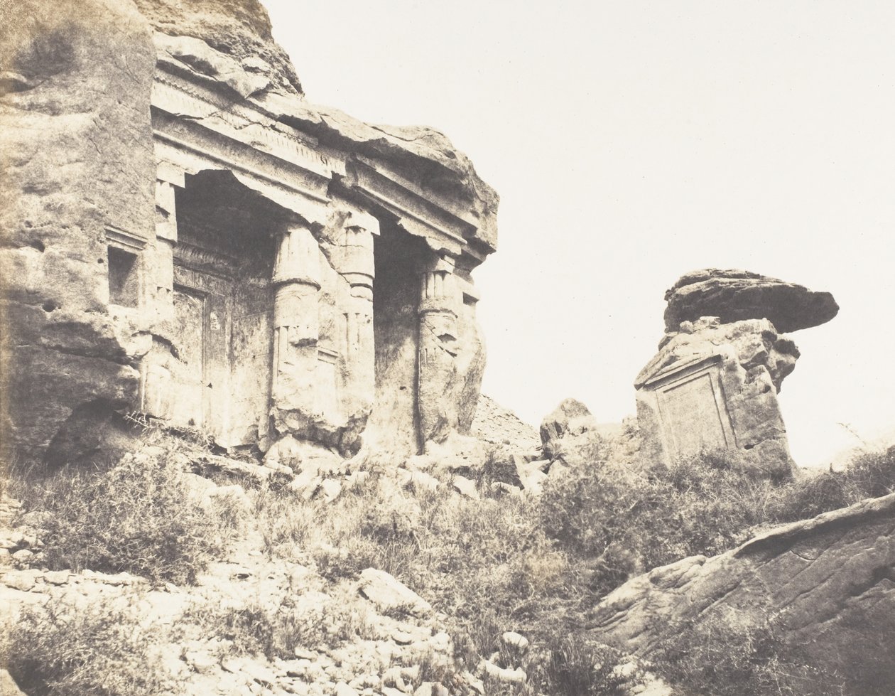 جبل سلسيليه سلسليس ، Steles Architecturales منحوتة في C ... ، 1851-52 ، طبع 1853-54. بواسطة فيليكس تينارد