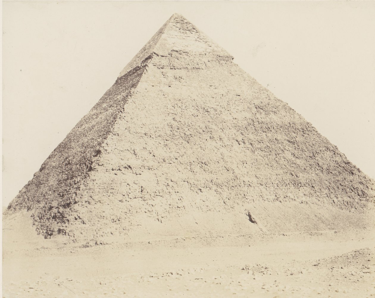 مقبرة الجزيرة في ممفيس ، هرم خفرع ، 1851-52 ، طبعت 1853-54. بواسطة فيليكس تينارد