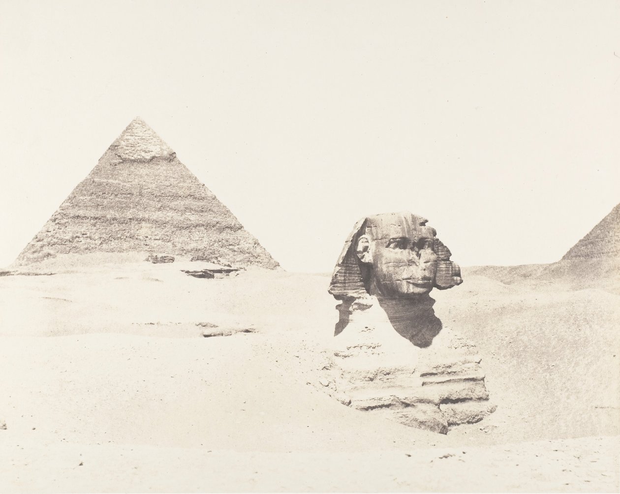 مقبرة الجزيرة في ممفيس وأبو الهول والأهرامات ، 1851-52 ، طبعت 1853-54. بواسطة فيليكس تينارد