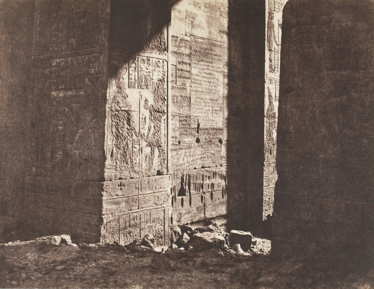 جزيرة فيليه فيلو ، الصرح الأول ، نقش فرنسي محفور في الشرق ... ، 1851-52. بواسطة فيليكس تينارد