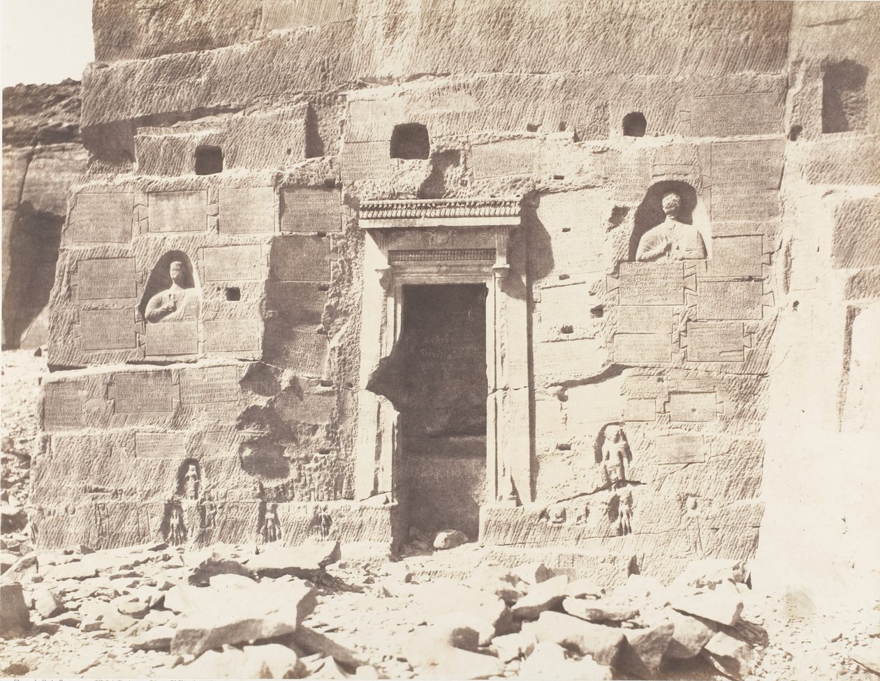كارداسي ، الملجأ ، الكوات والنقوش المنحوتة في المحاجر ، 1851-52 ، طبعت 1853-54. بواسطة فيليكس تينارد