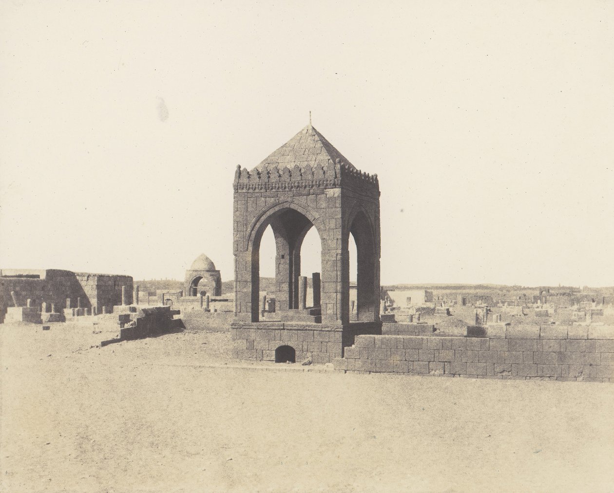 القاهرة ، مقبرة المماليك ، 1851-52 ، طبعت 1853-54. بواسطة فيليكس تينارد