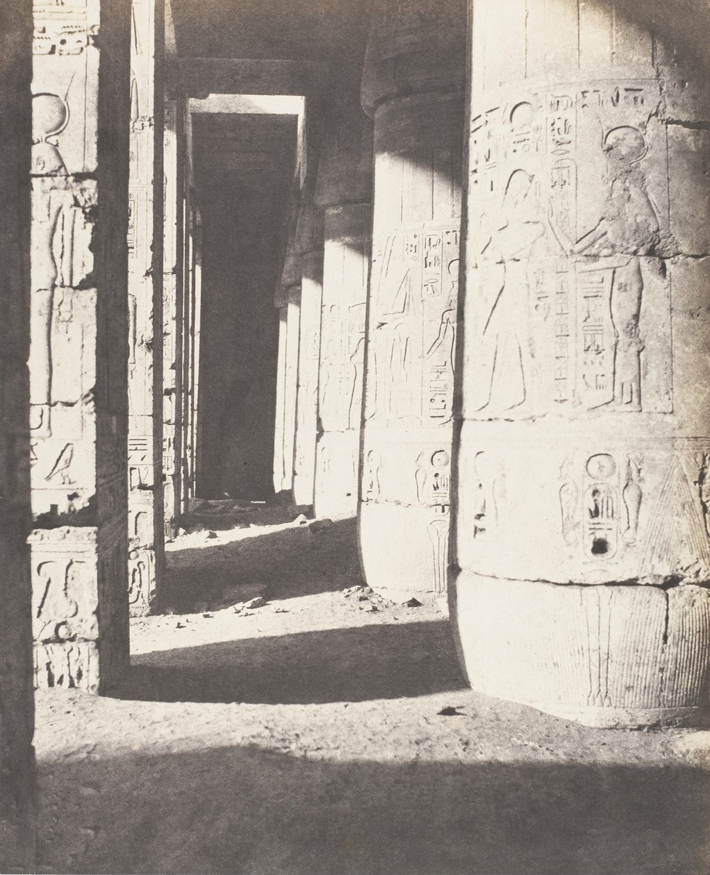 مدينة أبو طيبة ، الإنشاءات اللاحقة - المحكمة الثانية - Ga ... ، 1851-52 ، طبعت 1853-54. بواسطة فيليكس تينارد