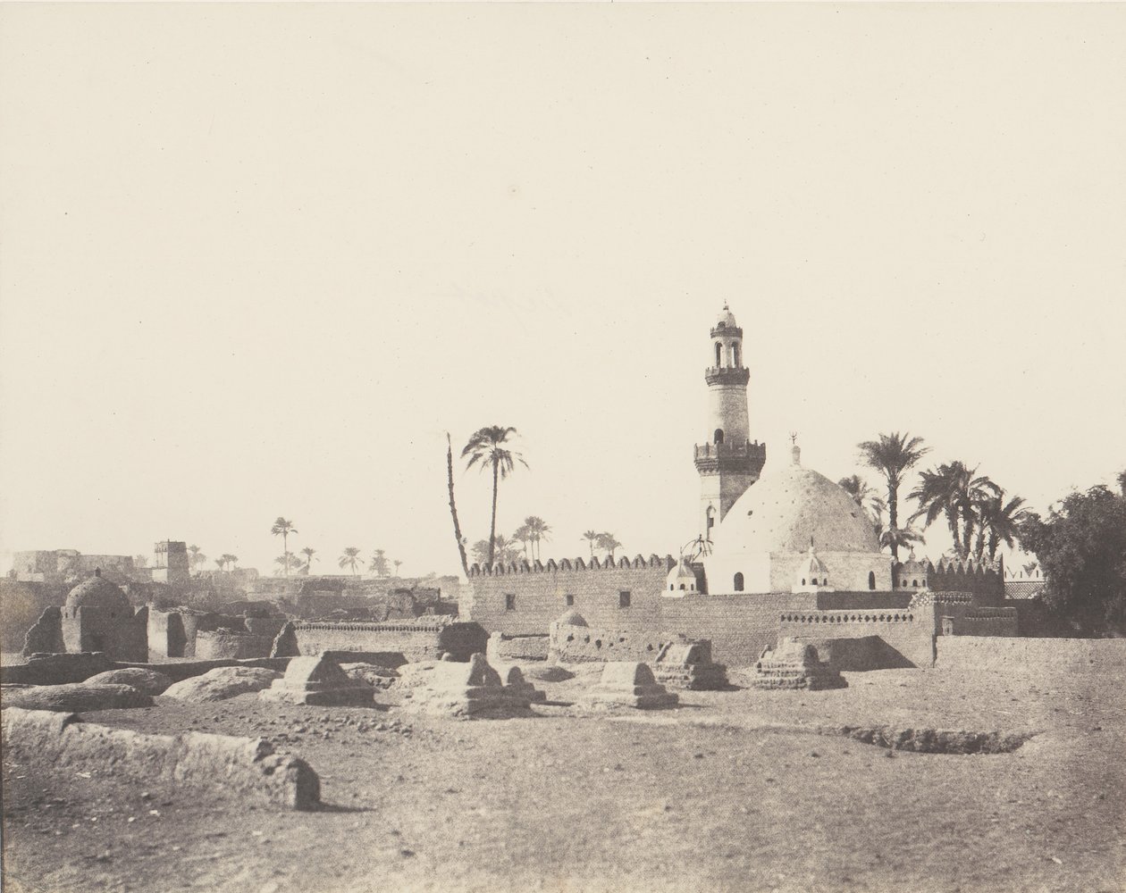 سعادج ، مقبرة المسلمين وقبر مراد بك ، 1851-52 ، طبعت 1853-54. بواسطة فيليكس تينارد