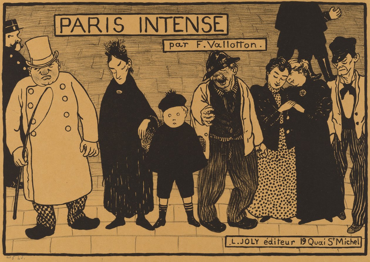 واجهة من Paris Intense ، 1894. بواسطة فيليكس فالوتون
