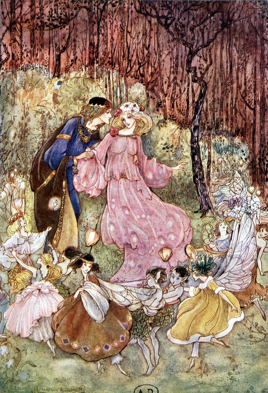 زوجان وجان - في "My Fairyland" بقلم فيونا مالكوم ، فلورنس أندرسون بواسطة فلورنس أندرسون