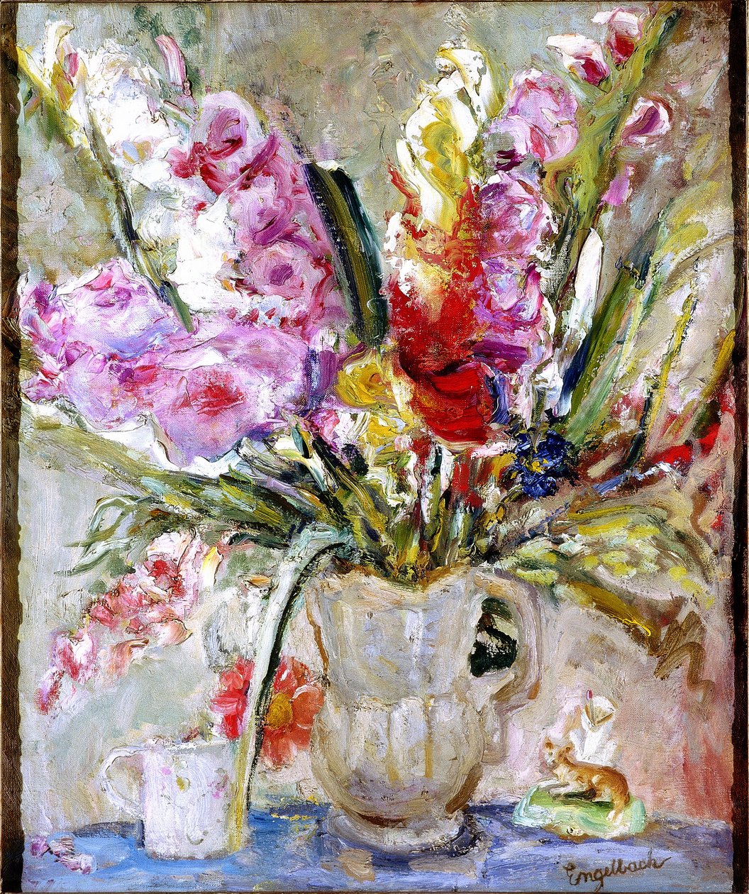 Gladioli (زيت على قماش) بواسطة فلورنس إنجلباخ