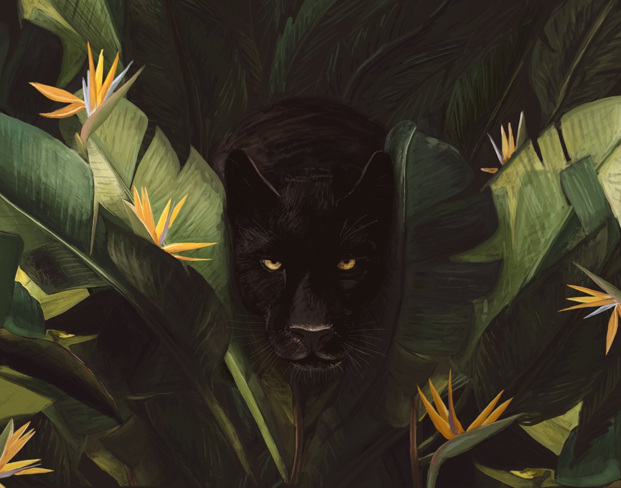 Hello Panther ، 2020 (رقمي) بواسطة فلوران بودارت