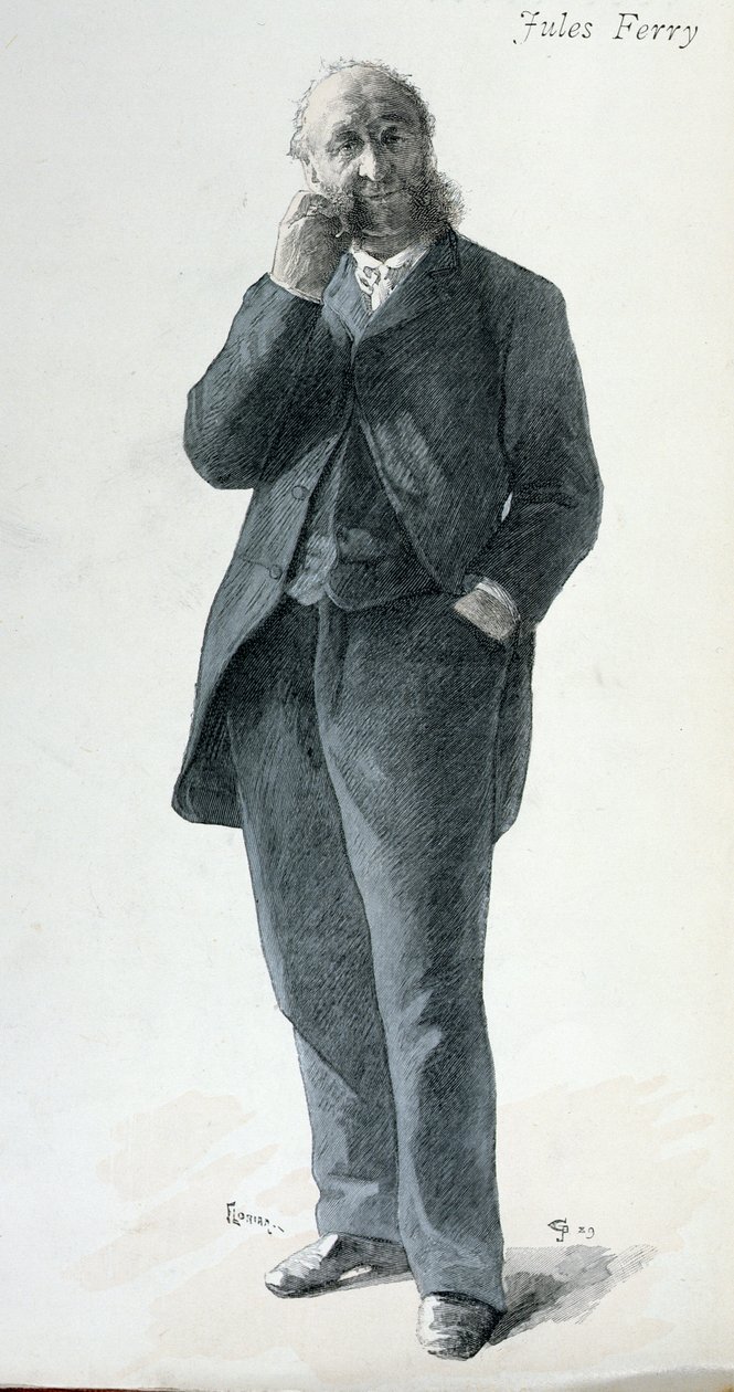 جول فيري (1832-1893) ، رسم توضيحي للغلاف من "La Revue Illustree" ، 15 أكتوبر 1889 بواسطة فلوريان