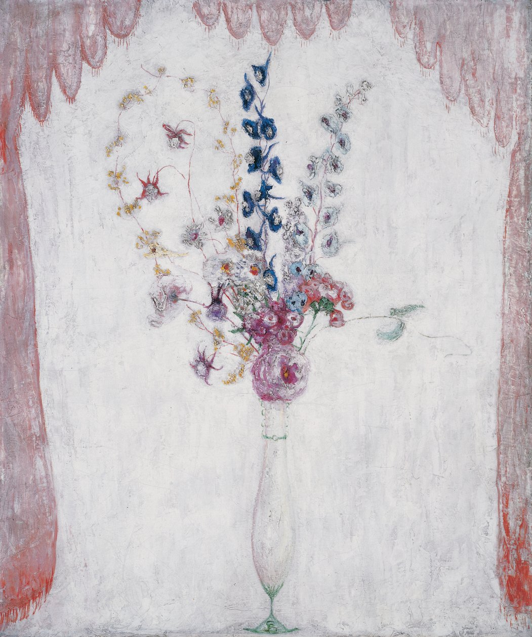 Delphinums and Columbine ، c.1923 (زيت على قماش) بواسطة فلورين ستيتهايمر