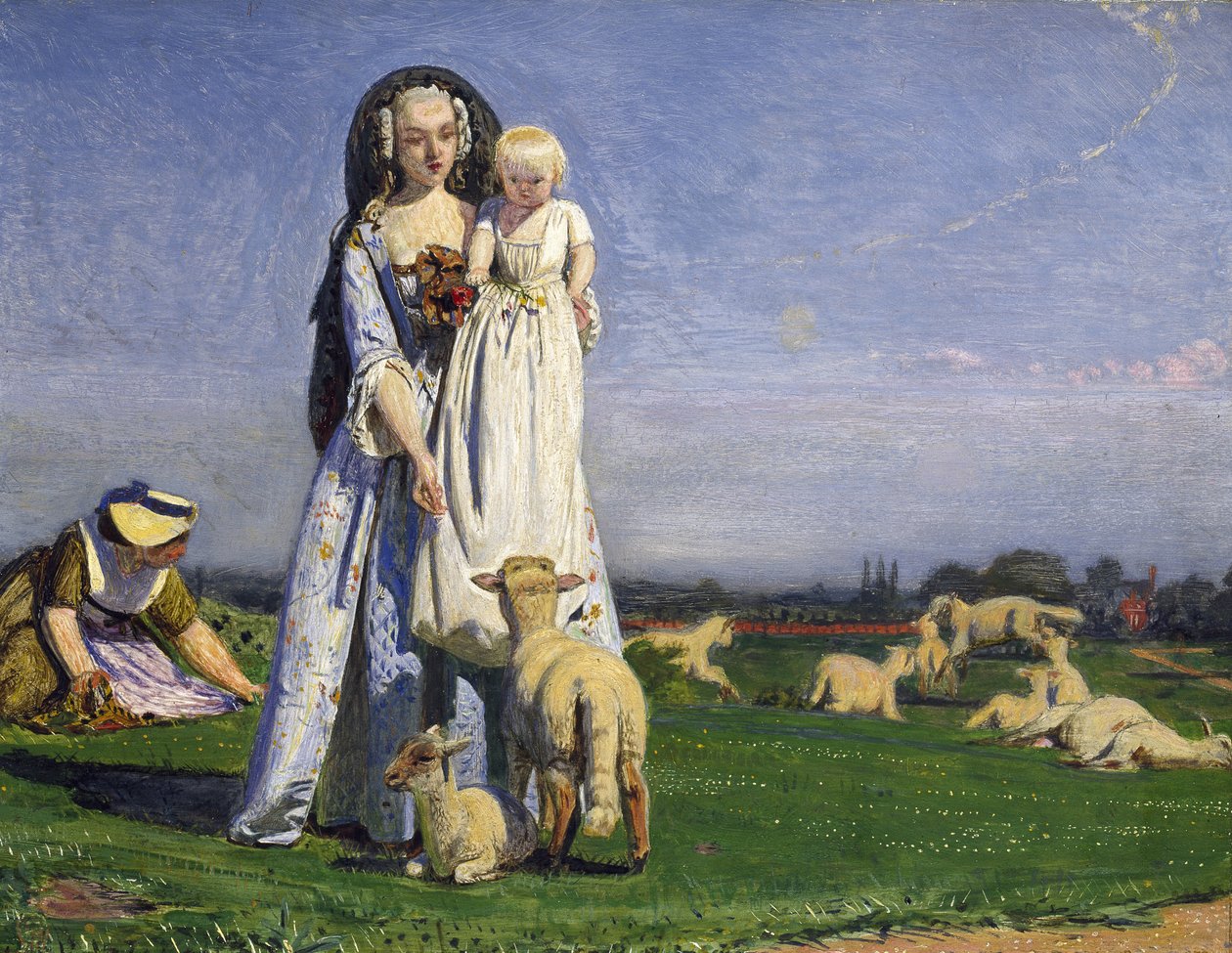 The Pretty Baa-Lambs ، 1852 بواسطة فورد مادوكس براون