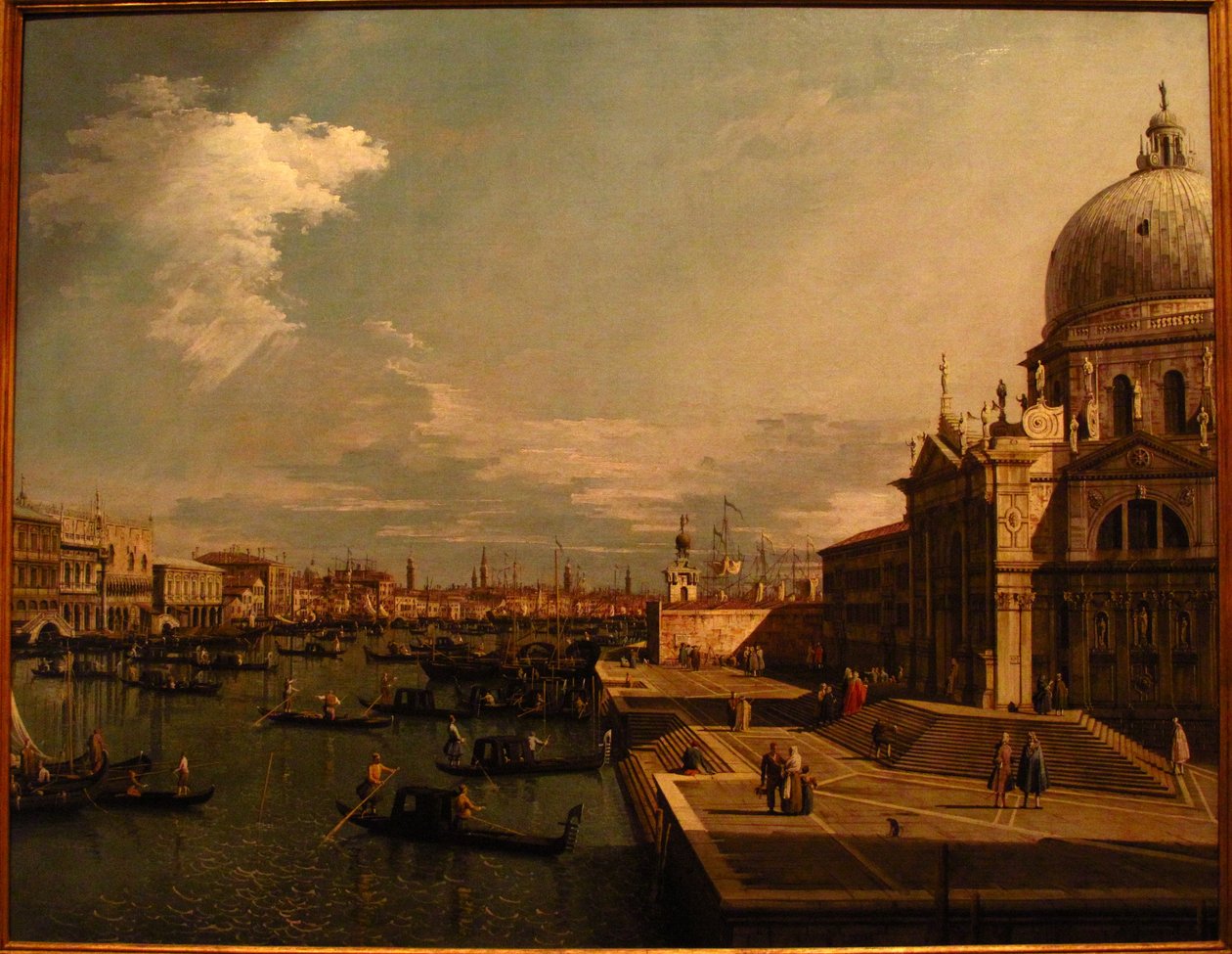 القناة الكبرى مع S. Maria Maria Della Salute بواسطة كاناليتو سابقًا