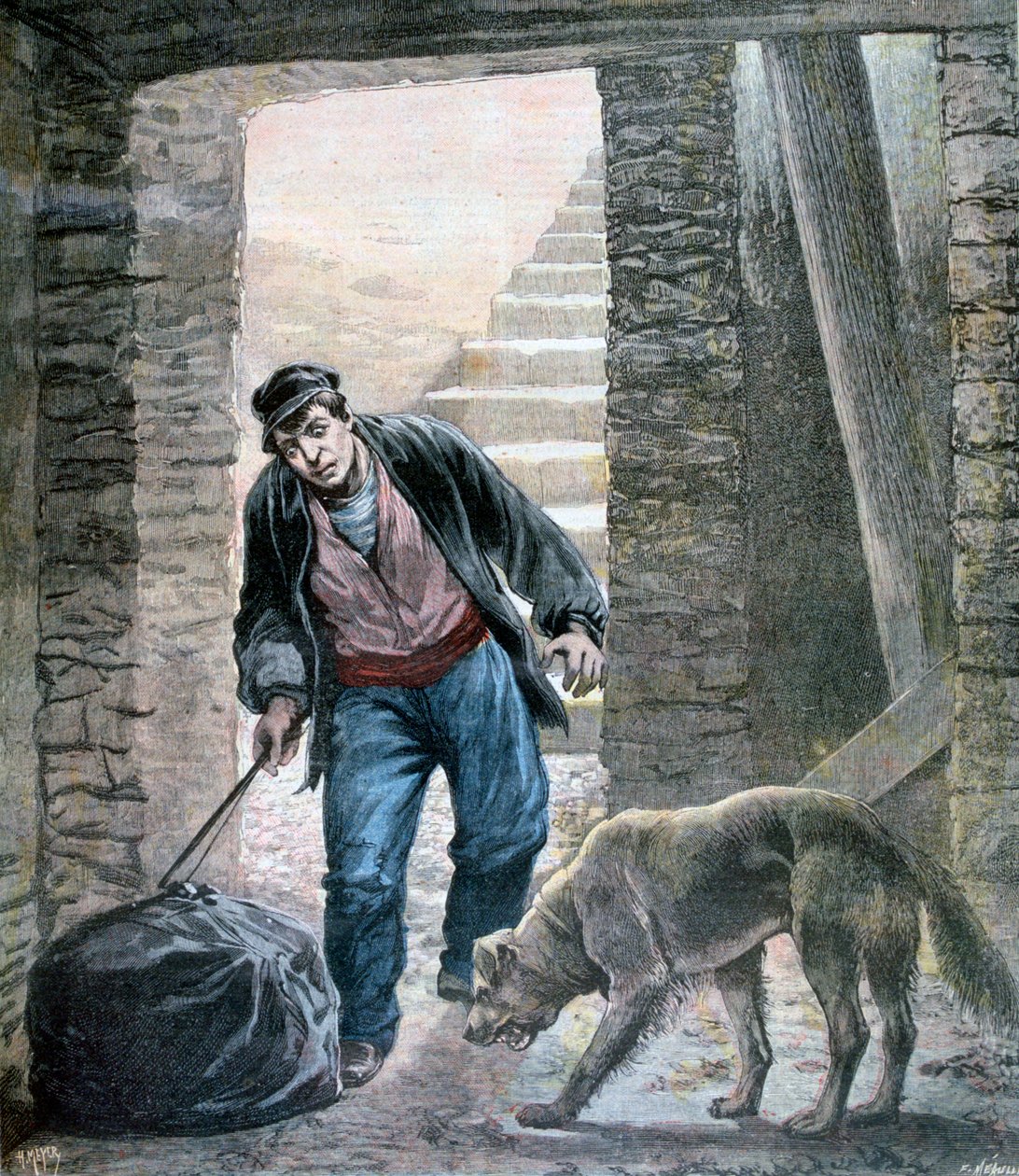 جريمة في شارع بوتساريس ، باريس ، 1892 بواسطة Fortuné Méaulle