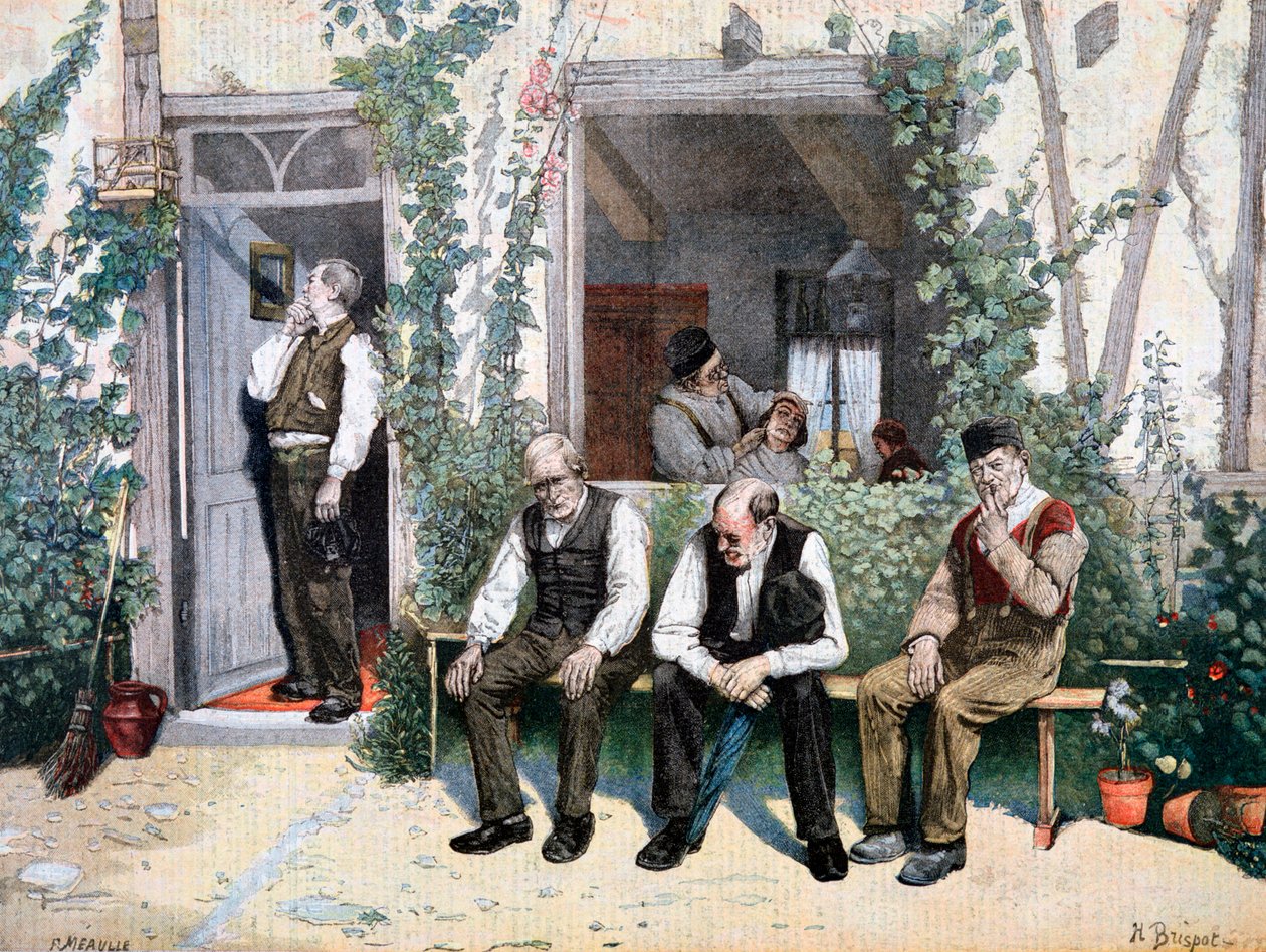 في الحلاقين ، 1895 بواسطة Fortuné Méaulle