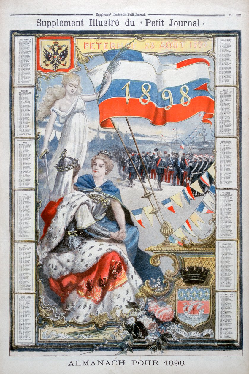 التقويم لعام 1898. بواسطة Fortuné Méaulle