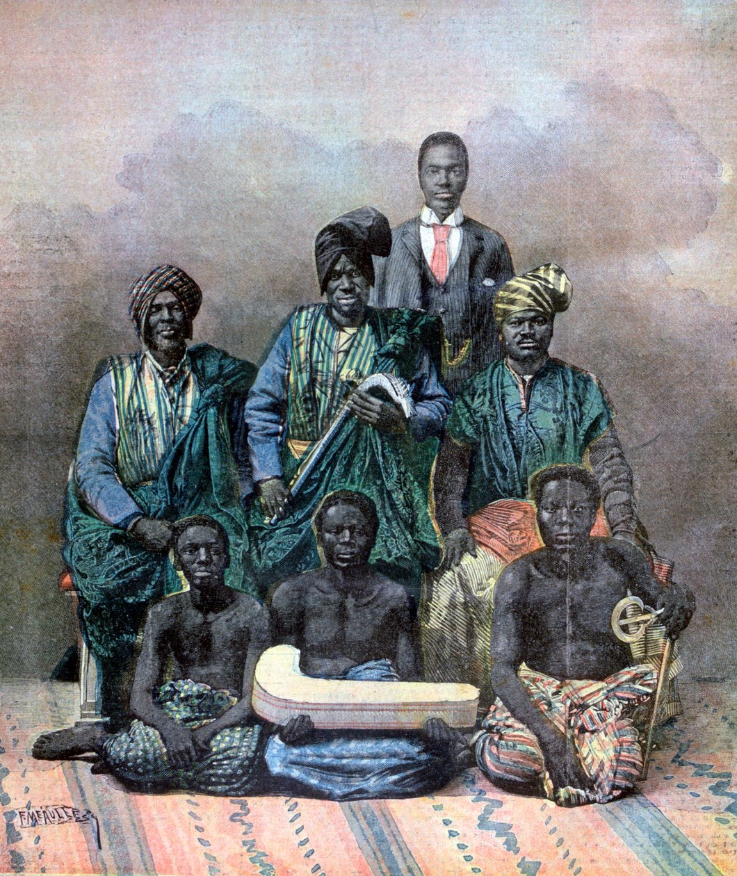 الملك بهانزين من داهومي ، 1893 بواسطة Fortuné Méaulle