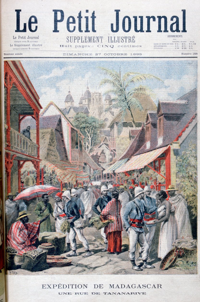 تاناناريف أنتاناناريفو ، عاصمة مدغشقر ، 1895 بواسطة Fortuné Méaulle