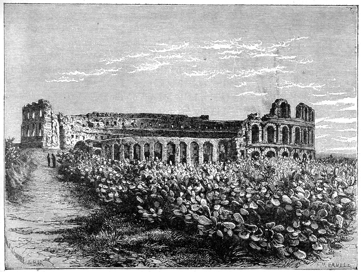 مدرج الجم ، c1890. بواسطة Fortuné Méaulle