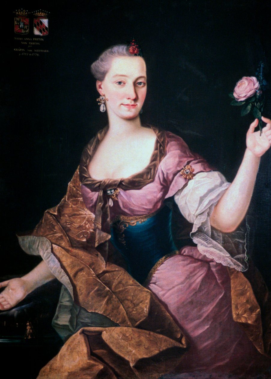 ماريا آنا Freyin Von Erberg ، ليوبليانا ، c1741-1769 بواسطة Fortunat Bergant