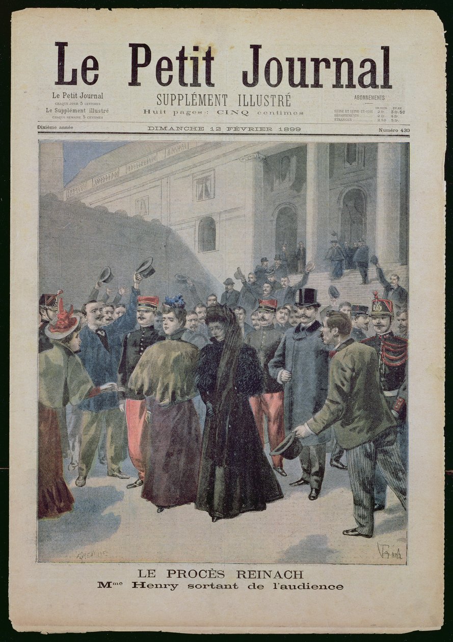 محاكمة Reinach ، من "Le Petit Journal" ، 12 فبراير 1899 بواسطة فورتشن لويس ميول