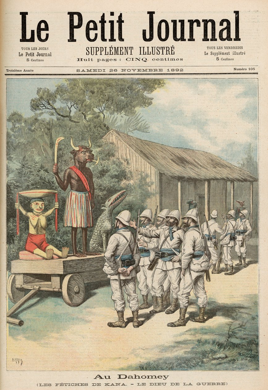 Kana Fetishes في داهومي ، من "Le Petit Journal" ، 26 نوفمبر 1892 بواسطة فورتشن لويس ميول وهنري ماير