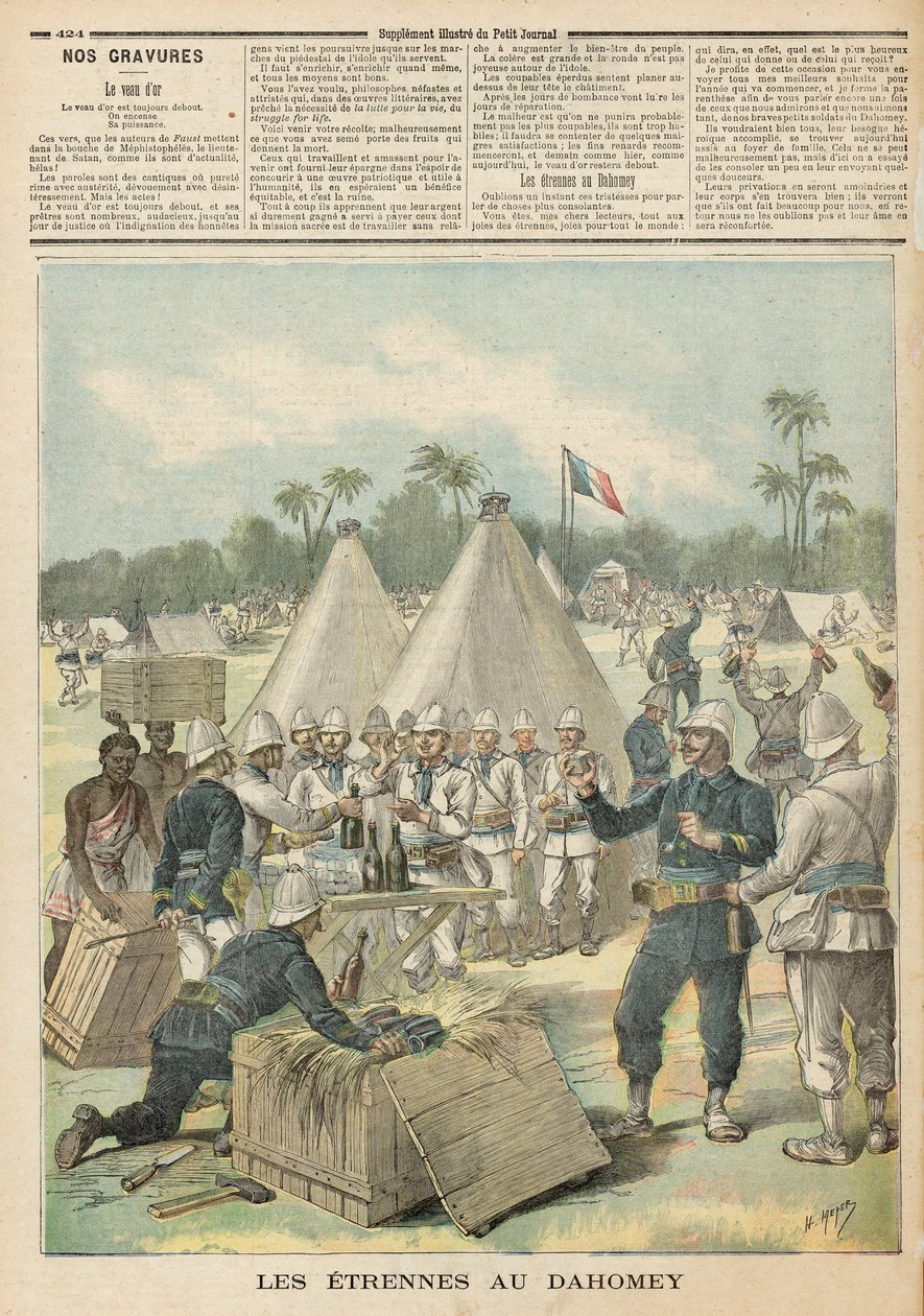 صناديق العام الجديد في داهومي ، من "لو بيتيت جورنال" ، 31 ديسمبر 1892 بواسطة فورتشن لويس ميول وهنري ماير