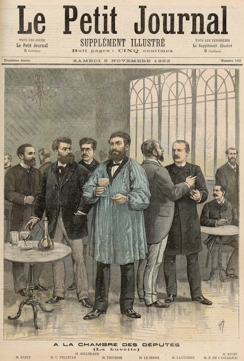 مجلس النواب: غرفة الانتعاش ، من "لو بيتيت جورنال" ، 5 نوفمبر 1892 بواسطة فورتشن لويس ميول وهنري ماير