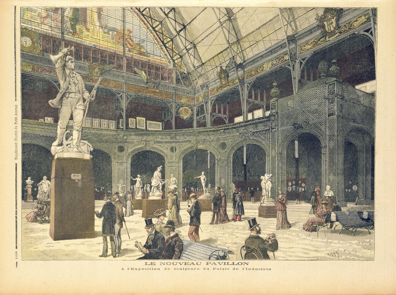 جناح النحت الجديد في Palais de l&39;Industrie ، من "Le Petit Journal" ، في 21 مايو 1892 بواسطة فورتشن لويس ميول وهنري ماير
