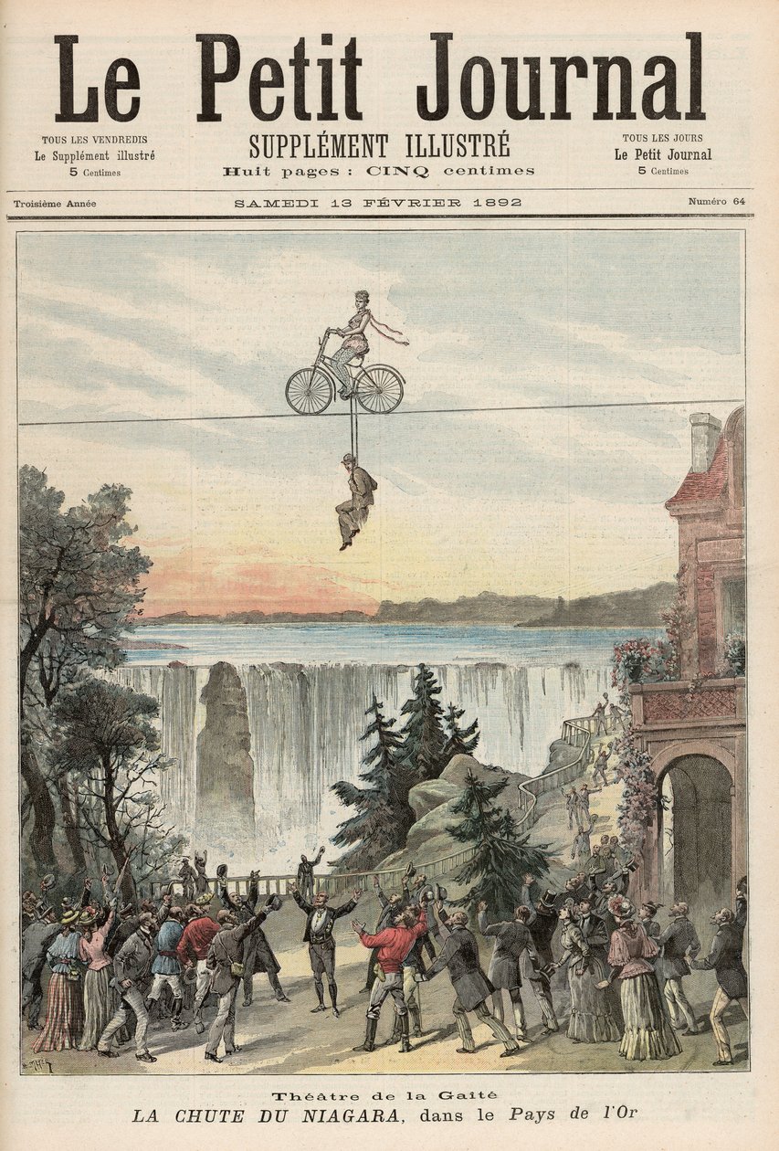 مسرح Theatre de la Gaite في شلالات نياجرا ، من `` Le Petit Journal &39;&39; ، 13 فبراير 1892 بواسطة فورتشن لويس ميول وهنري ماير
